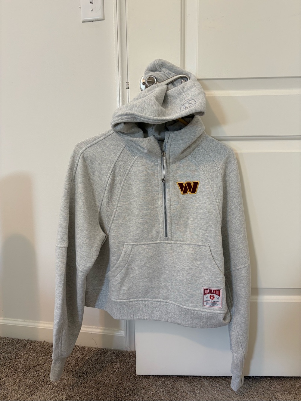 Lululemon NFL Washington Commanders Scuba Oversized Half Zip Hoodie NWT Size M/L